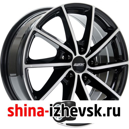 Колесный диск Alutec Singa 7xR17 5×114.3 ET51 DIA67.1 черный глянцевый с полированной лицевой поверхностью в Ижевске